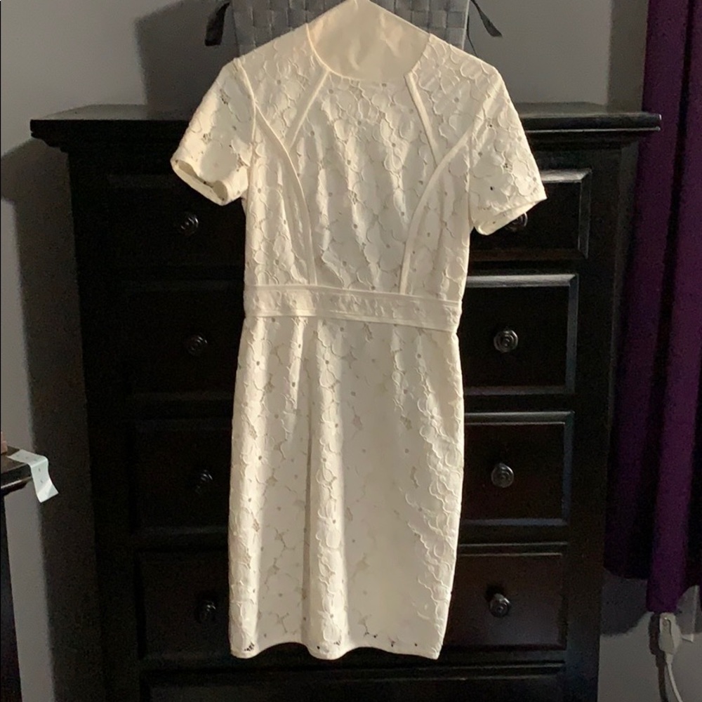 White floral Magaschoni dress